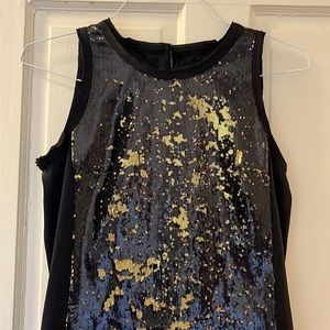 Michael Kors black and gold sequin dress